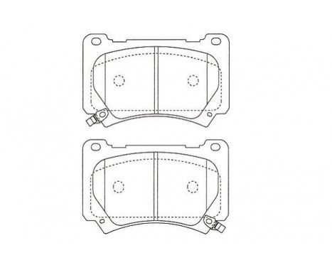 Kit de plaquettes de frein, frein à disque KBP-3051 Kavo parts