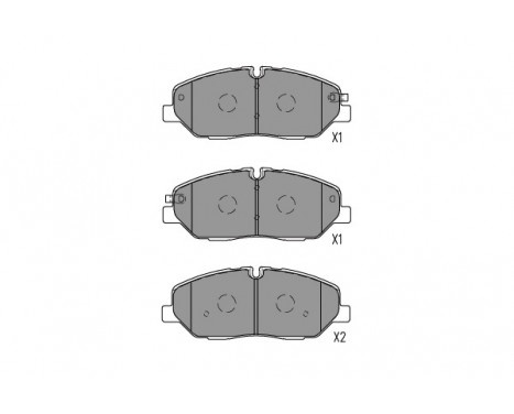 Kit de plaquettes de frein, frein à disque KBP-3056 Kavo parts