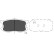 Kit de plaquettes de frein, frein à disque KBP-3507 Kavo parts, Vignette 2