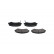 Kit de plaquettes de frein, frein à disque KBP-3515 Kavo parts, Vignette 4