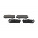 Kit de plaquettes de frein, frein à disque KBP-4001 Kavo parts, Vignette 2