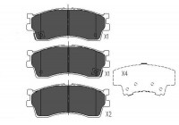 Kit de plaquettes de frein, frein à disque KBP-4002 Kavo parts