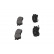 Kit de plaquettes de frein, frein à disque KBP-4002 Kavo parts, Vignette 5