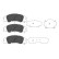 Kit de plaquettes de frein, frein à disque KBP-4003 Kavo parts
