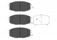 Kit de plaquettes de frein, frein à disque KBP-4004 Kavo parts