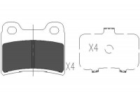 Kit de plaquettes de frein, frein à disque KBP-4011 Kavo parts