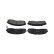 Kit de plaquettes de frein, frein à disque KBP-4012 Kavo parts, Vignette 4