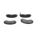 Kit de plaquettes de frein, frein à disque KBP-4021 Kavo parts, Vignette 4