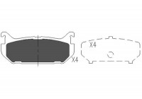 Kit de plaquettes de frein, frein à disque KBP-4508 Kavo parts