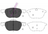 Kit de plaquettes de frein, frein à disque KBP-4513 Kavo parts