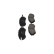 Kit de plaquettes de frein, frein à disque KBP-4514 Kavo parts, Vignette 5