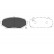 Kit de plaquettes de frein, frein à disque KBP-4521 Kavo parts