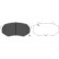Kit de plaquettes de frein, frein à disque KBP-4524 Kavo parts