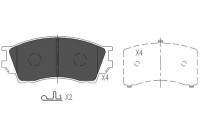 Kit de plaquettes de frein, frein à disque KBP-4529 Kavo parts