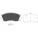 Kit de plaquettes de frein, frein à disque KBP-4529 Kavo parts