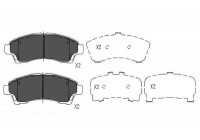 Kit de plaquettes de frein, frein à disque KBP-4534 Kavo parts