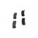 Kit de plaquettes de frein, frein à disque KBP-4543 Kavo parts, Vignette 5