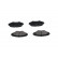 Kit de plaquettes de frein, frein à disque KBP-4546 Kavo parts, Vignette 4