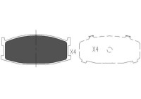 Kit de plaquettes de frein, frein à disque KBP-4548 Kavo parts