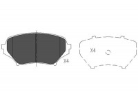 Kit de plaquettes de frein, frein à disque KBP-4550 Kavo parts
