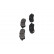 Kit de plaquettes de frein, frein à disque KBP-4560 Kavo parts, Vignette 5