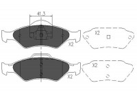 Kit de plaquettes de frein, frein à disque KBP-4561 Kavo parts