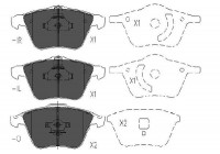 Kit de plaquettes de frein, frein à disque KBP-4569 Kavo parts