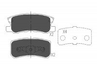 Kit de plaquettes de frein, frein à disque KBP-5515 Kavo parts