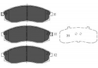 Kit de plaquettes de frein, frein à disque KBP-5517 Kavo parts