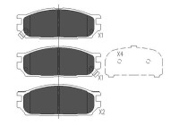 Kit de plaquettes de frein, frein à disque KBP-5530 Kavo parts
