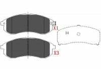 Kit de plaquettes de frein, frein à disque KBP-5533 Kavo parts