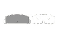 Kit de plaquettes de frein, frein à disque KBP-5545 Kavo parts