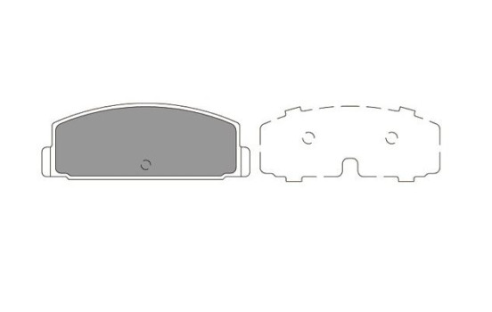 Kit de plaquettes de frein, frein à disque KBP-5545 Kavo parts