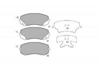 Kit de plaquettes de frein, frein à disque KBP-5548 Kavo parts