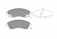 Kit de plaquettes de frein, frein à disque KBP-5549 Kavo parts