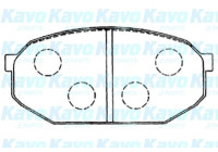 Kit de plaquettes de frein, frein à disque KBP-5555 Kavo parts