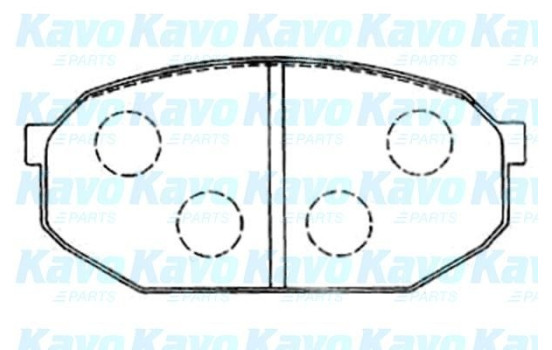 Kit de plaquettes de frein, frein à disque KBP-5555 Kavo parts