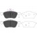 Kit de plaquettes de frein, frein à disque KBP-6560 Kavo parts, Vignette 2
