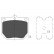 Kit de plaquettes de frein, frein à disque KBP-6569 Kavo parts, Vignette 2