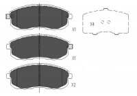 Kit de plaquettes de frein, frein à disque KBP-6579 Kavo parts