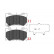Kit de plaquettes de frein, frein à disque KBP-6581 Kavo parts