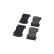 Kit de plaquettes de frein, frein à disque KBP-6581 Kavo parts, Vignette 3