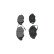 Kit de plaquettes de frein, frein à disque KBP-6586 Kavo parts, Vignette 5