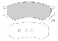 Kit de plaquettes de frein, frein à disque KBP-6595 Kavo parts