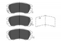 Kit de plaquettes de frein, frein à disque KBP-8013 Kavo parts