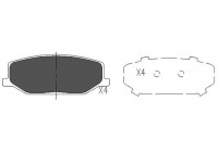 Kit de plaquettes de frein, frein à disque KBP-8502 Kavo parts