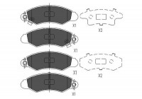 Kit de plaquettes de frein, frein à disque KBP-8520 Kavo parts