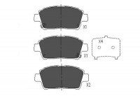 Kit de plaquettes de frein, frein à disque KBP-9009 Kavo parts