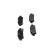 Kit de plaquettes de frein, frein à disque KBP-9014 Kavo parts, Vignette 5