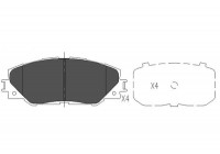 Kit de plaquettes de frein, frein à disque KBP-9026 Kavo parts